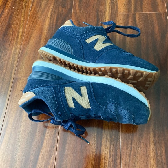 New Balance Shoes 574 Womens Size 7 WL574BWLP Blue Brown Encap Casual V-10 - Picture 4 of 8